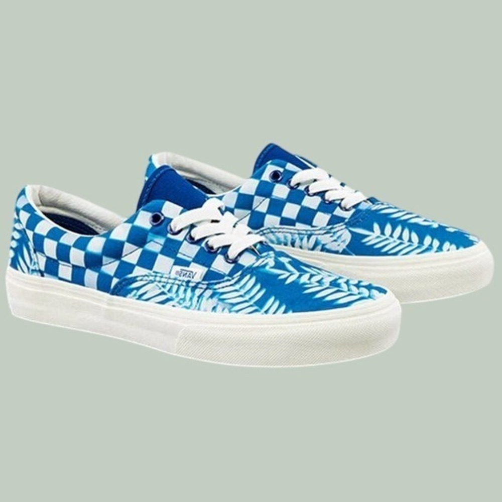Vans Era Blue White Checkerboard Print Canvas Men's 8/Women's 9.5 UNISEX NEW